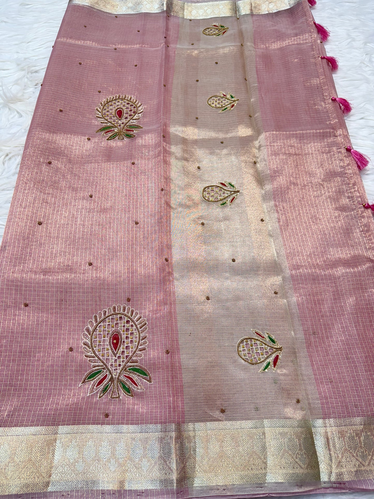 tissue kota handwork banarasi saree se