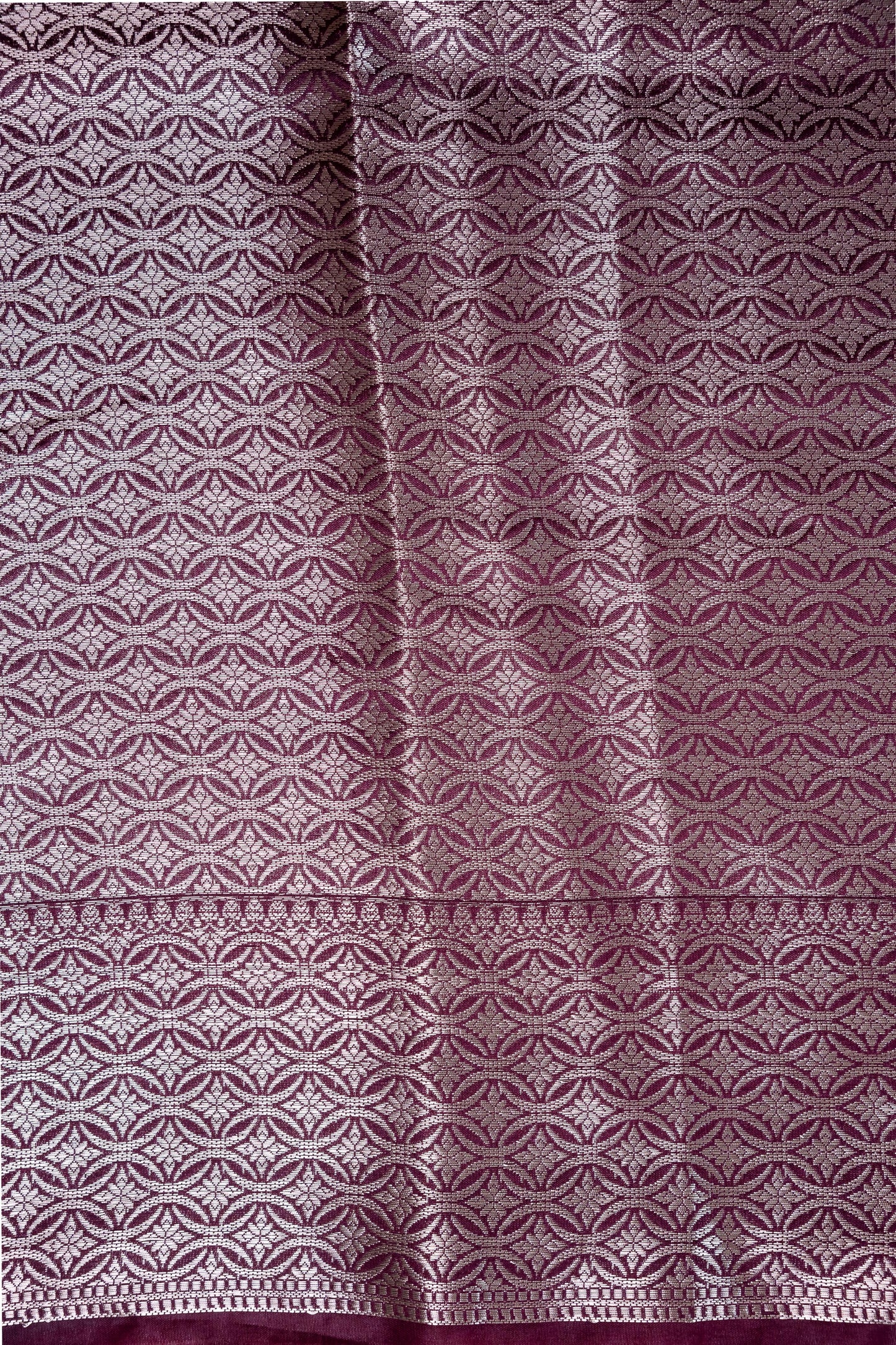 Wine Raw Mango Premium Banarasi Saree