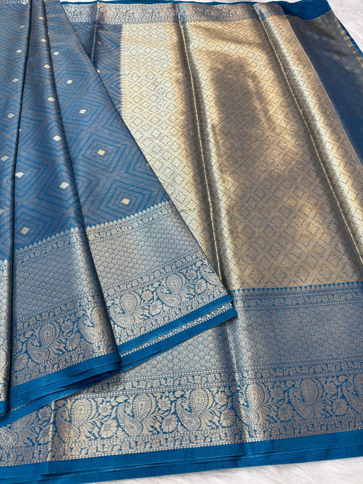 Tissue Mulmul Banarasi Saree Saree