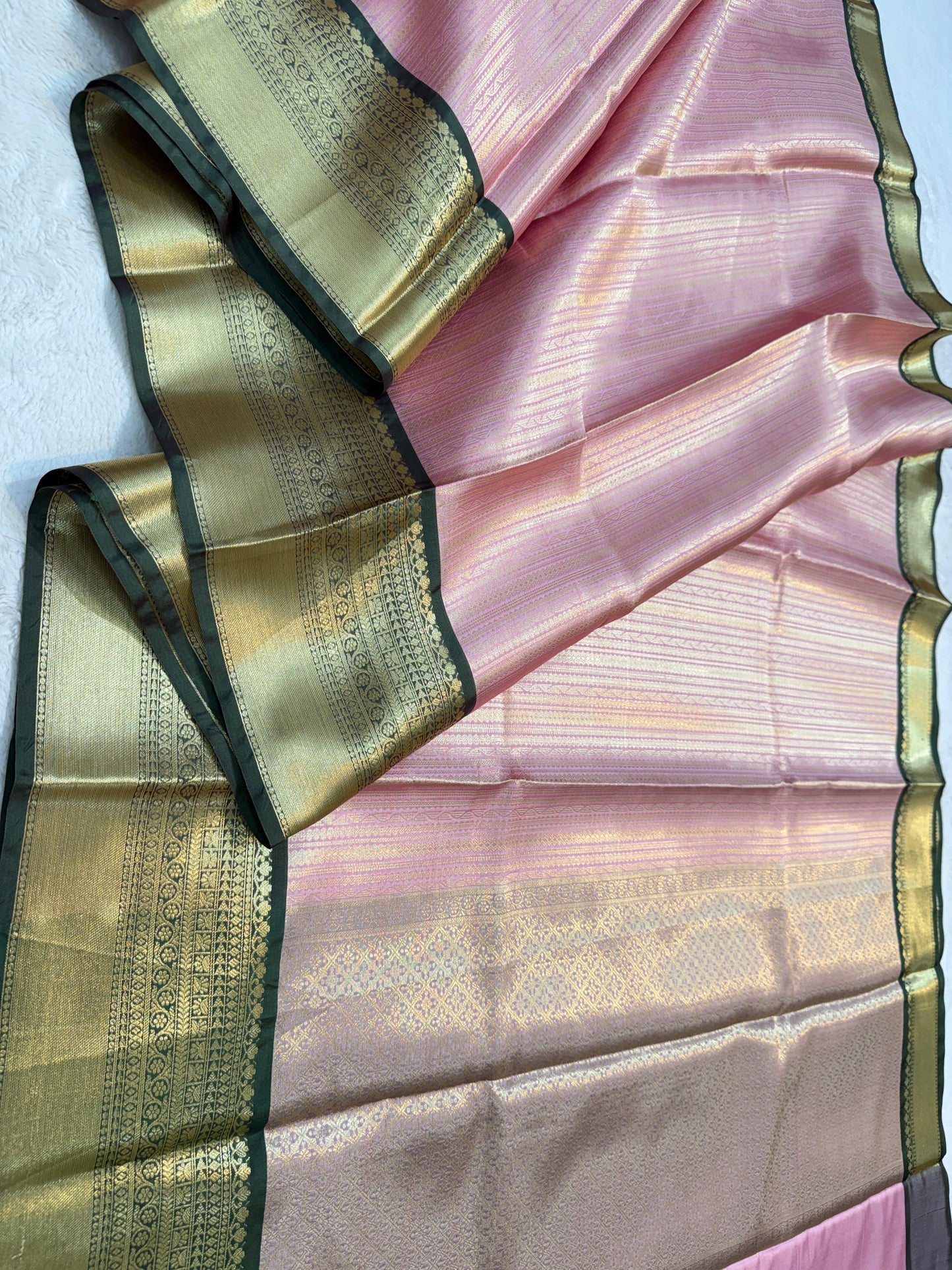 Pink Kanchi Silk Banarasi Saree