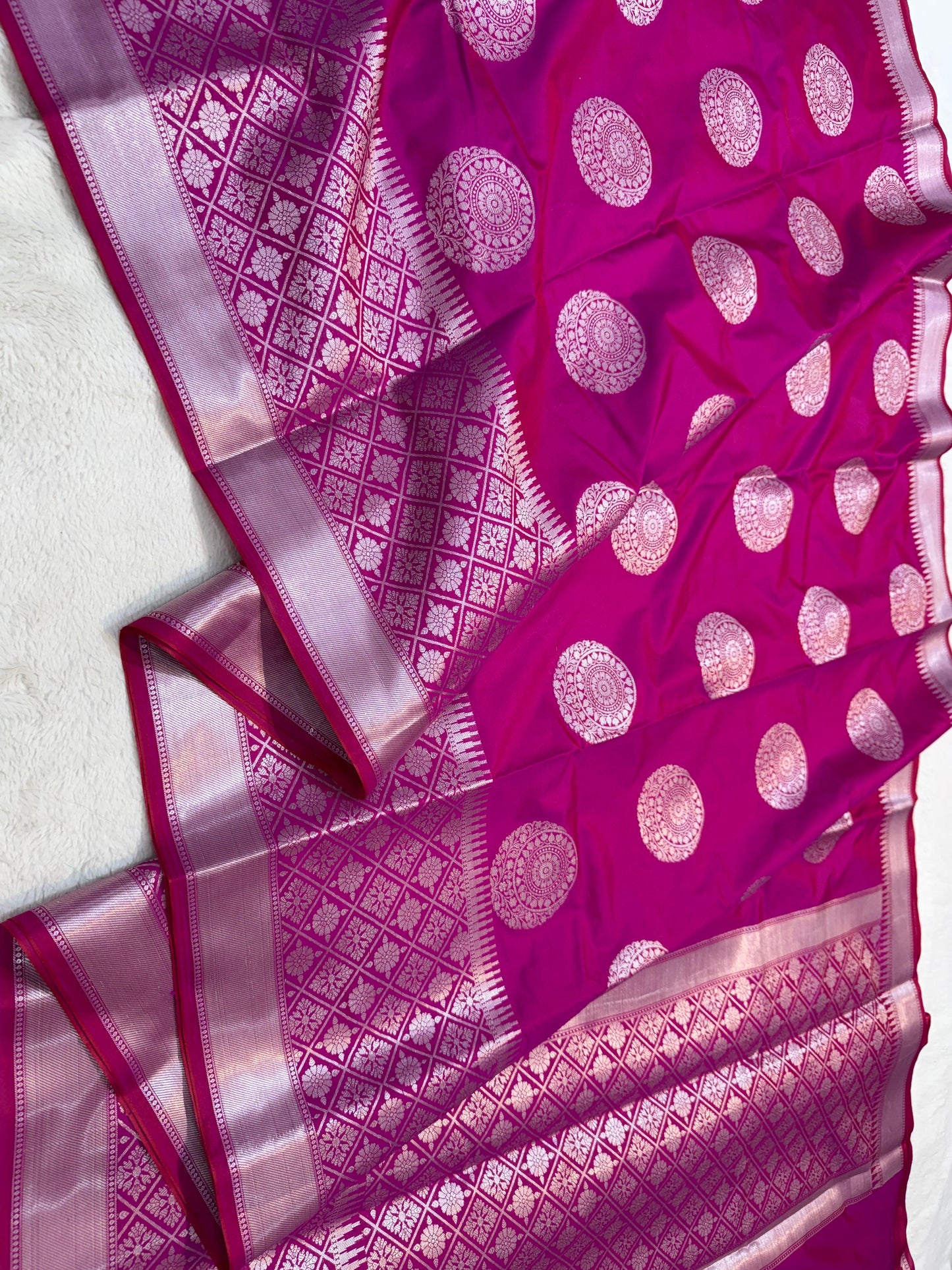 Magenta Soft Silk Saree