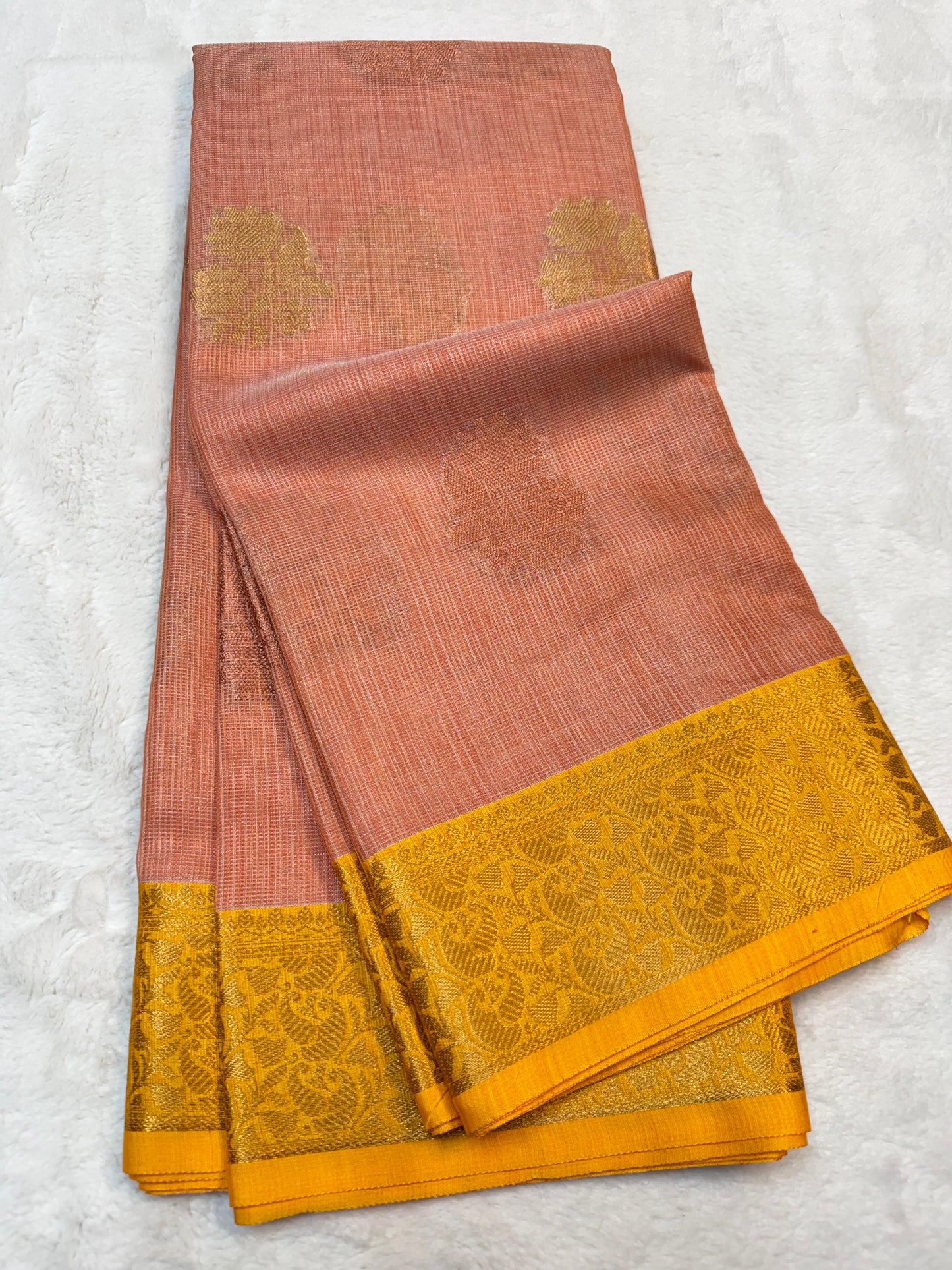 Pink Khadi Silk Banarasi Saree