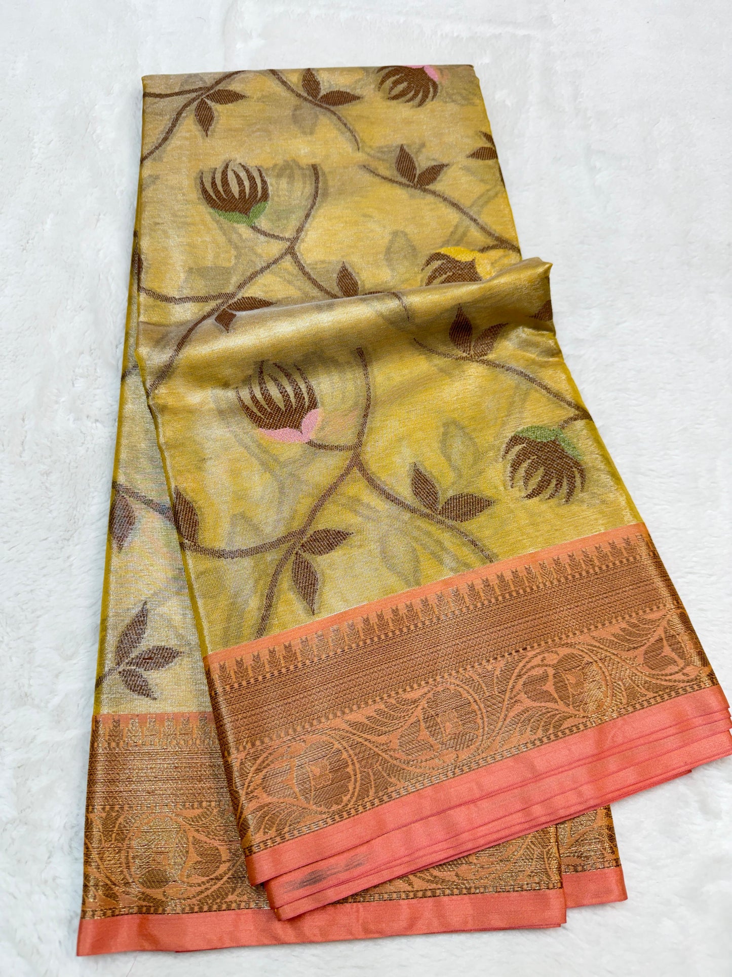 Soft Tissue Silk Premium Banarasi Saree