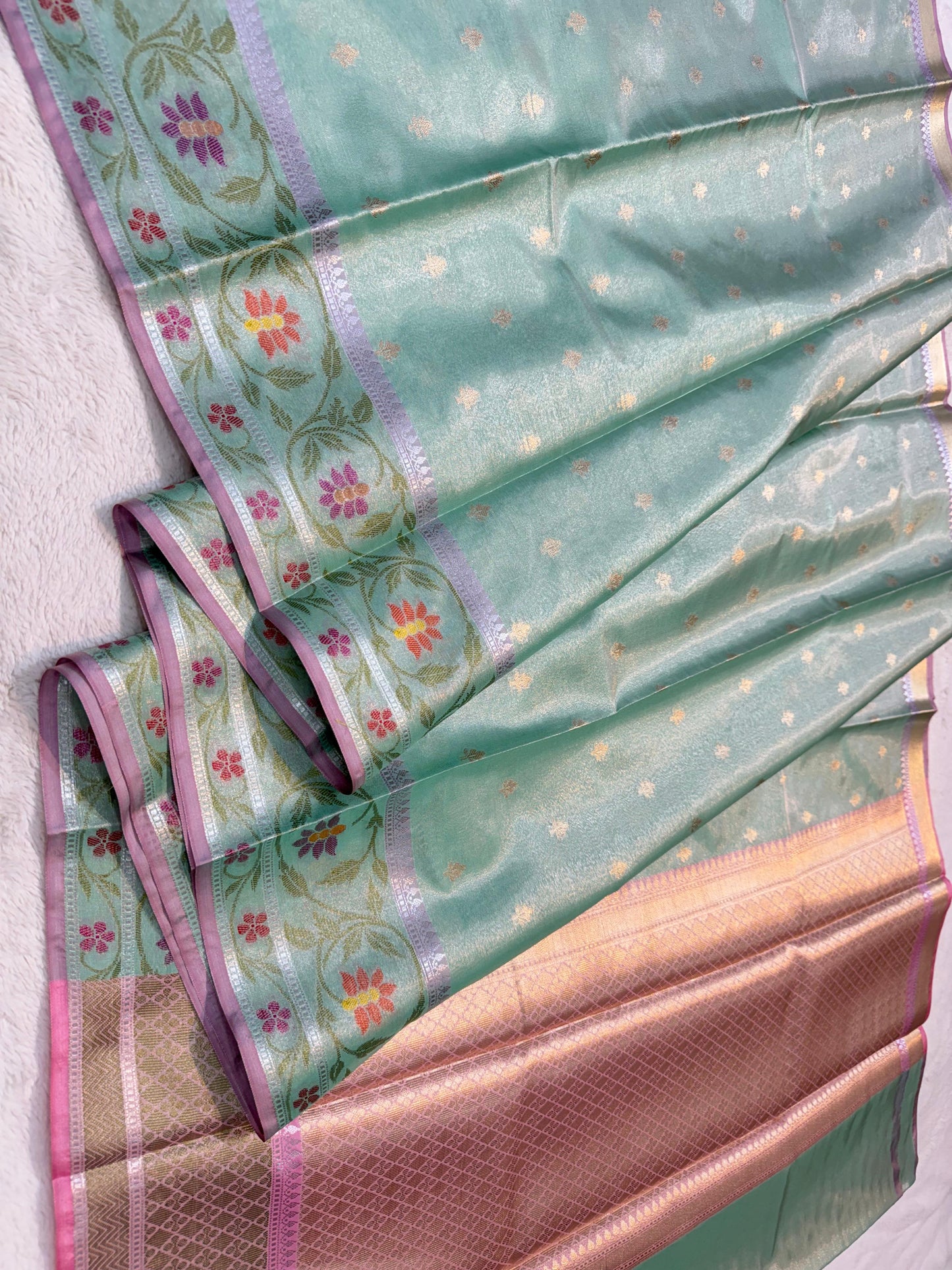 Tissue Paithani Border Premium Banarasi Saree