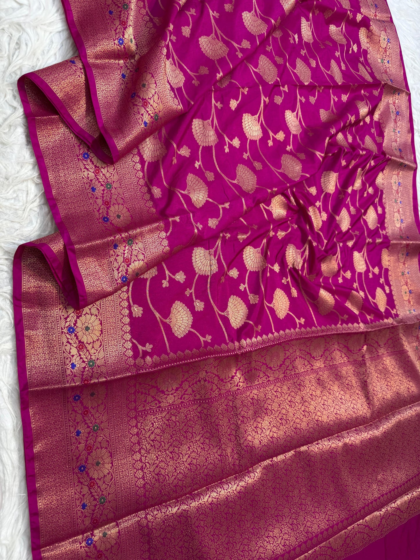 Dupion Silk Premium Banarasi Saree