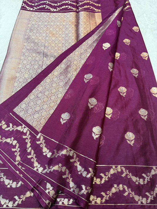 Magenta Warm Silk Premium Banarasi Saree