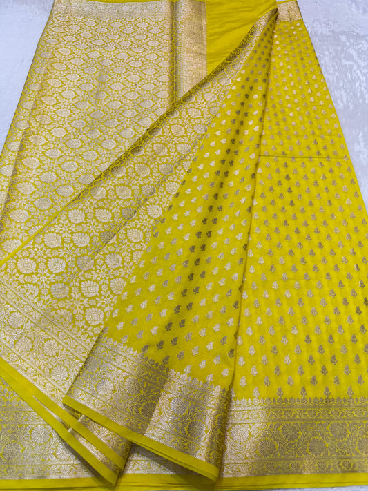 Gold Shade Georgette Silk Premium Banarasi Saree