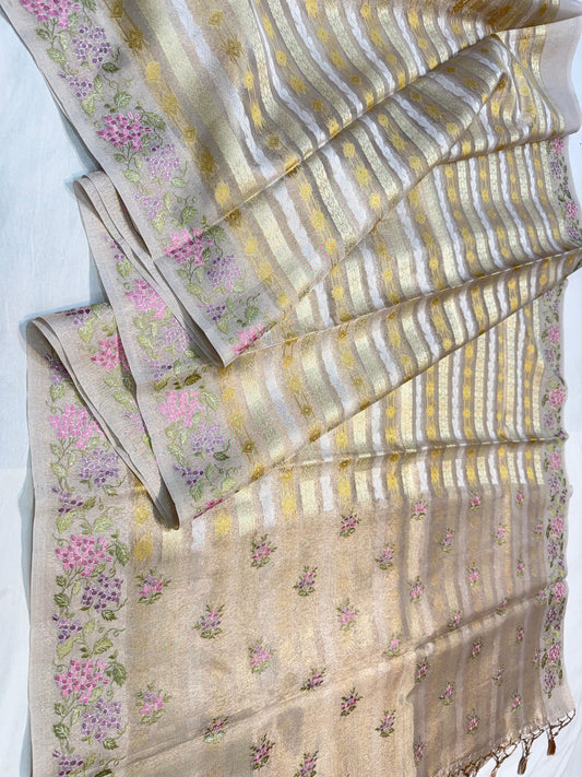 Tissue Designer Embroidery Premium Banarasi