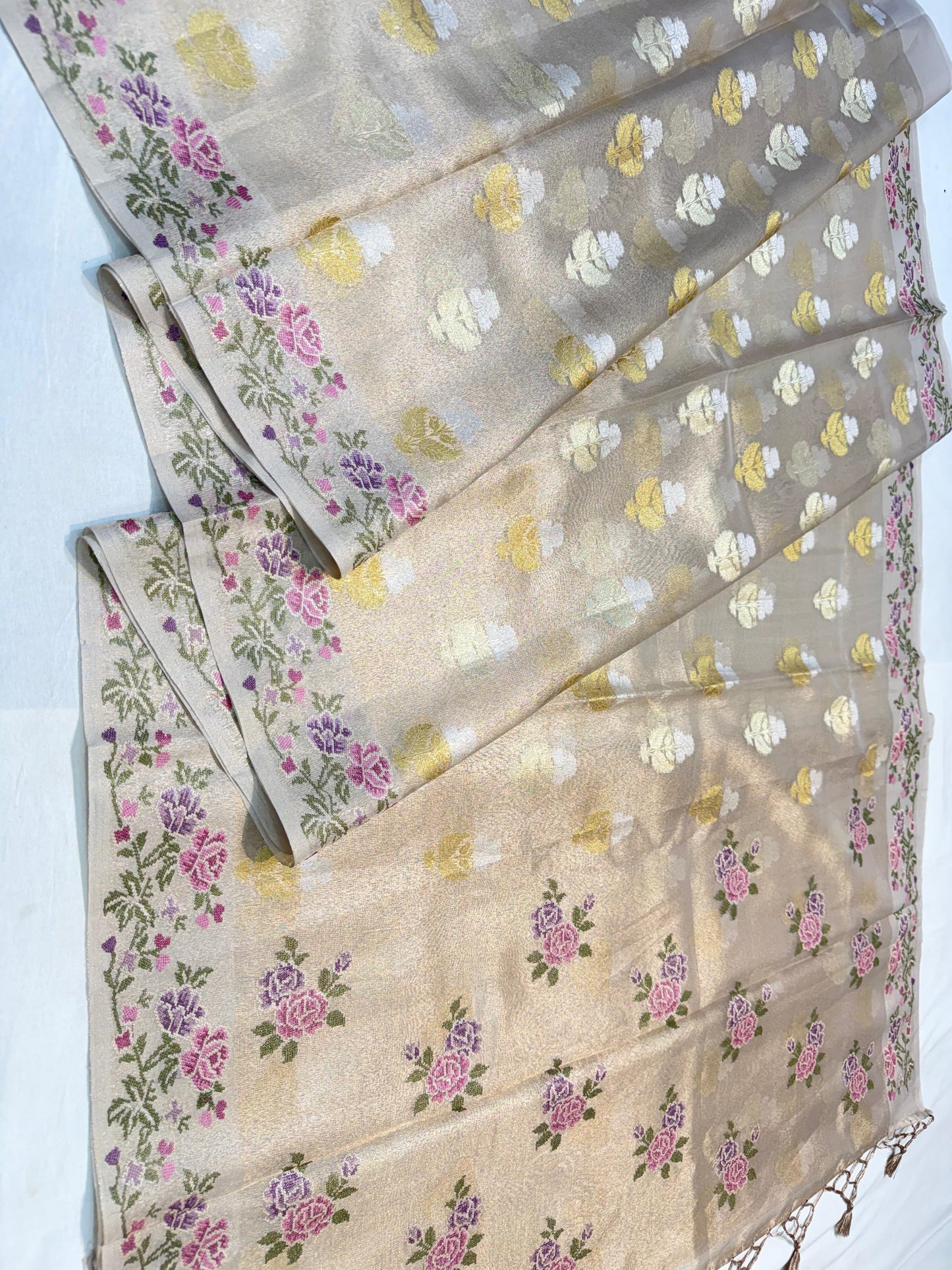 Tissue Designer Embroidery Premium Banarasi