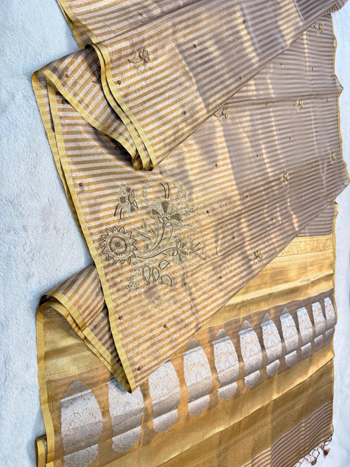 Tissue Designer Handwork Premium Banarasi