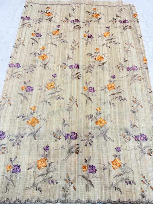 Khadi Silk Designer Cutwork Embroidery Premium Banarasi Saree
