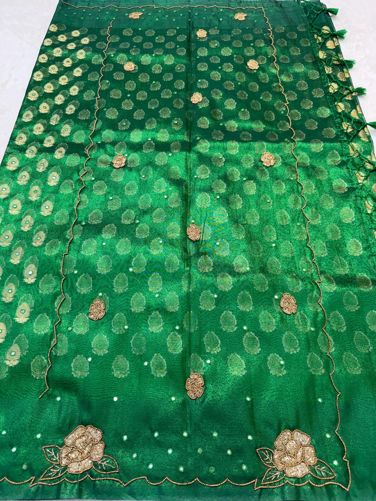 Tissue Handwork Premium Banarasi Saree