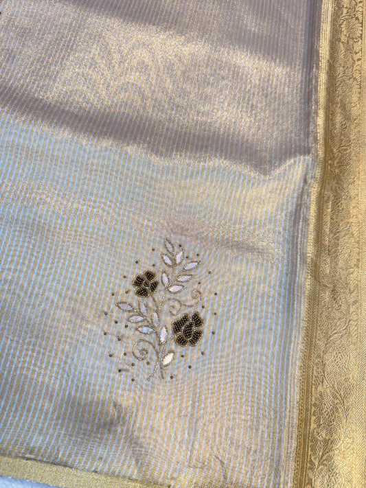 Tissue Handwork Premium Banarasi Saree