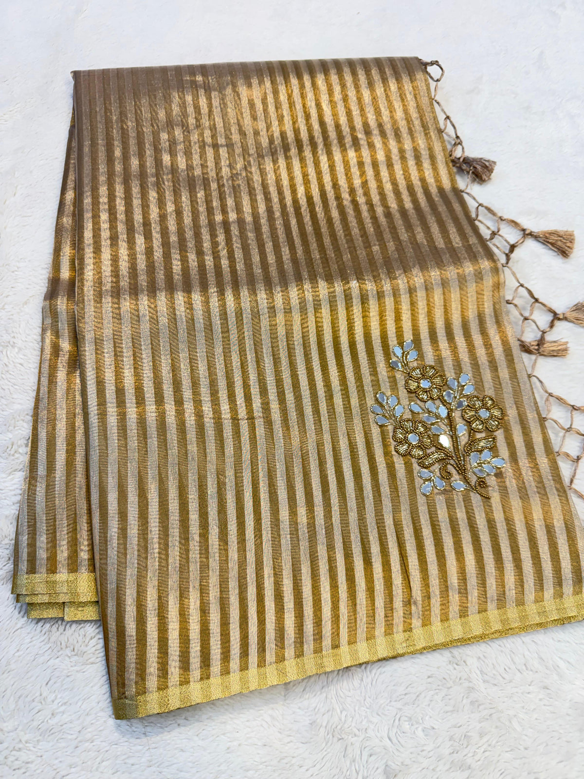 Tissue Handwork Premium Banarasi Saree