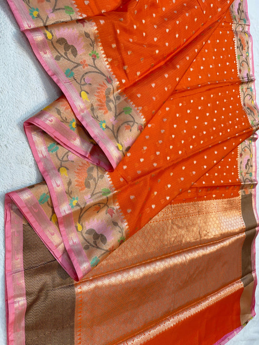 Cotton Kota Paithani Border Premium Banarasi Saree