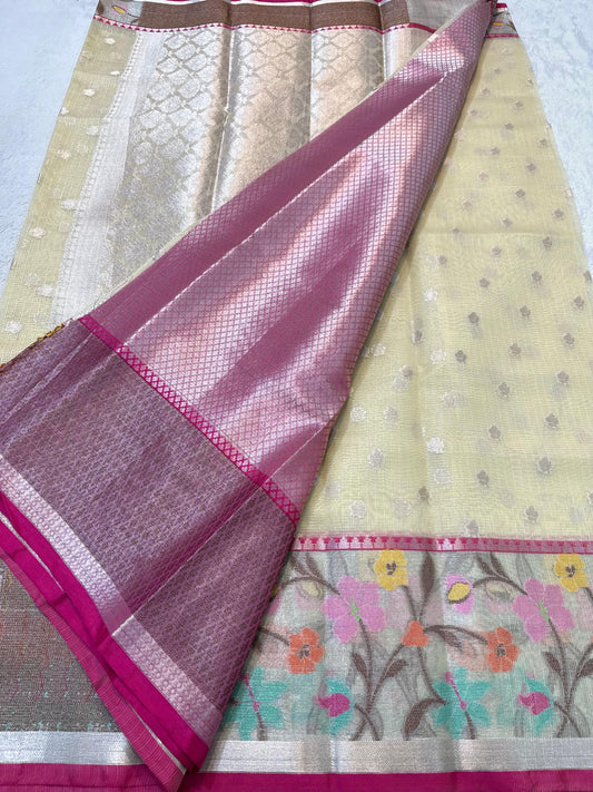 Tissue Kota Paithani Border Banarasi
