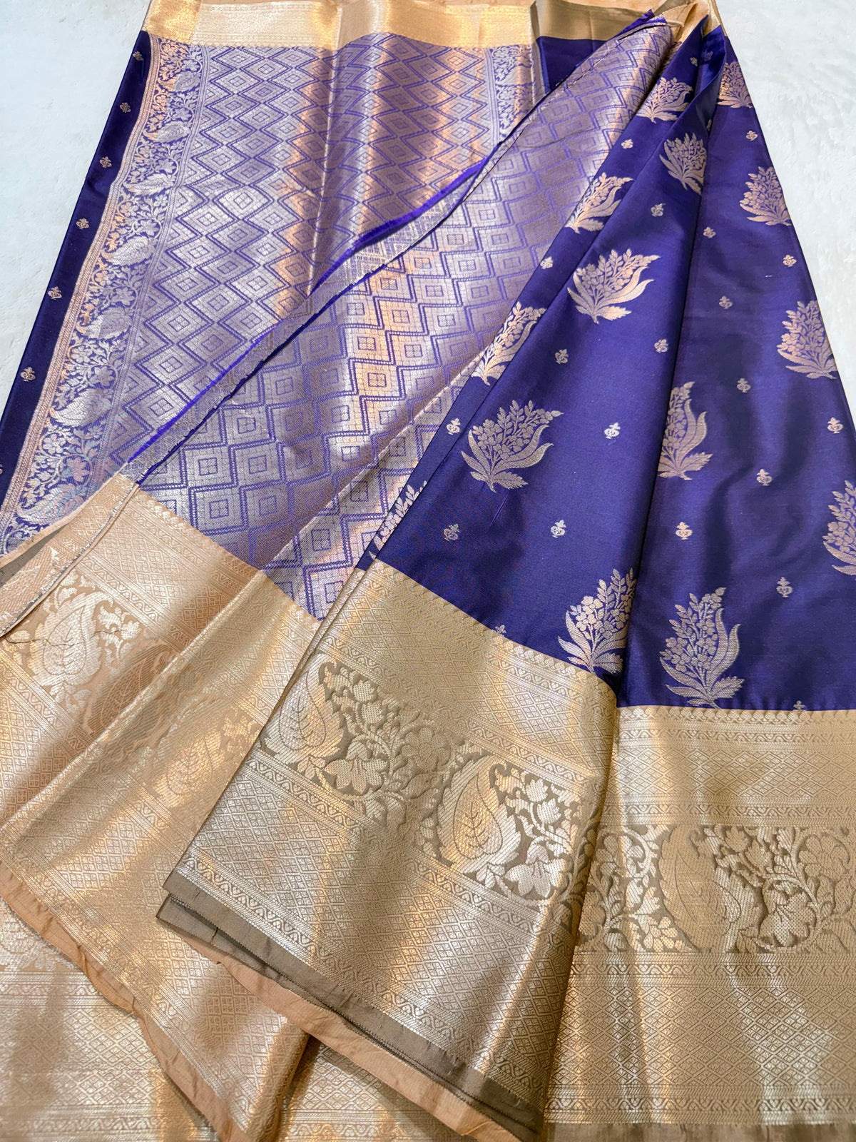 Blue Soft Silk Premium Banarasi Saree