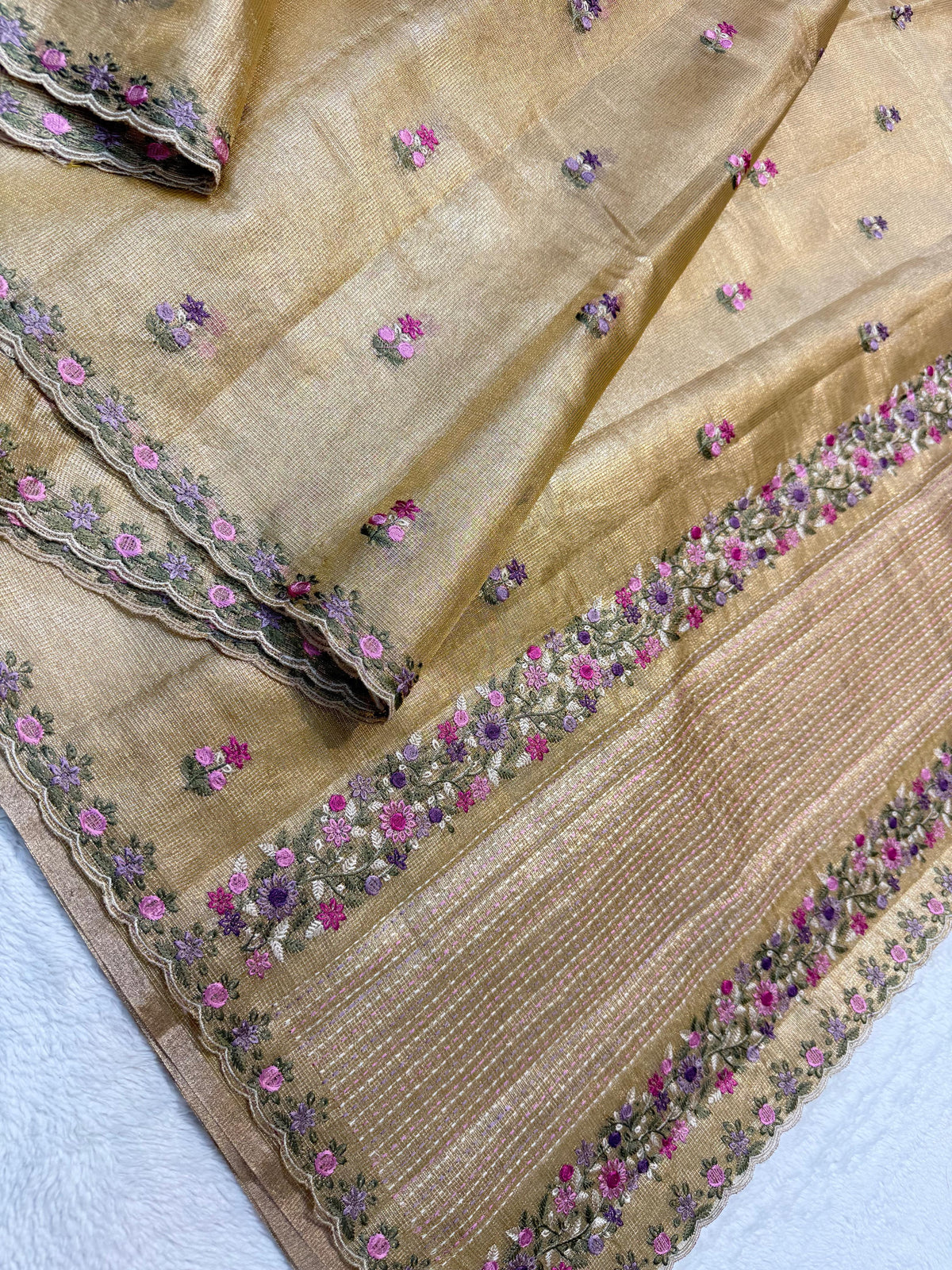 Tissue Kota Designer Embroidery Premium Banarasi