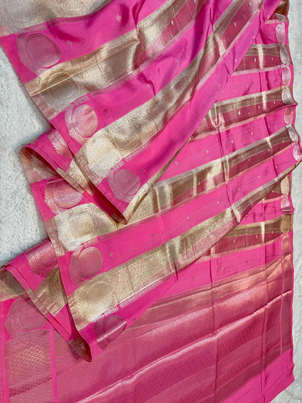 Pink Raw Mango Premium Banarasi Saree