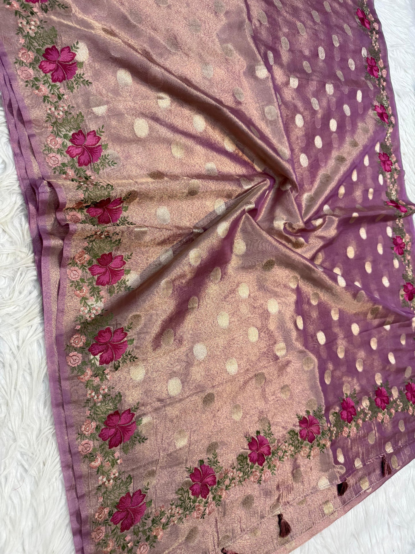 Banarasi Tissue embroidery saree
