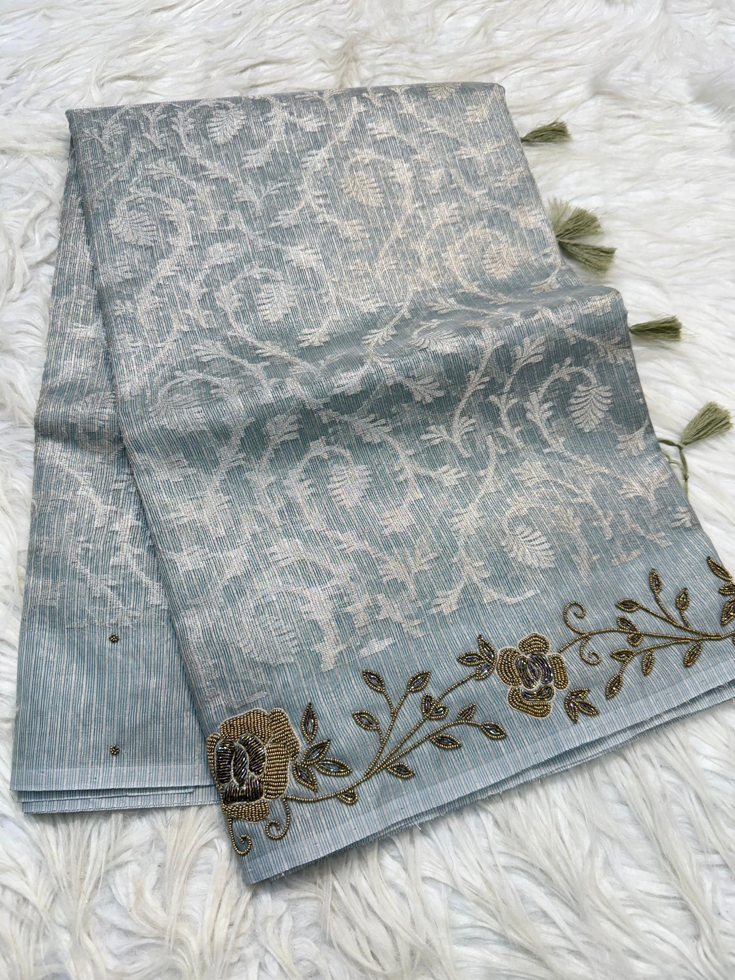 Tissue Kota handwork Banarasi Sarees