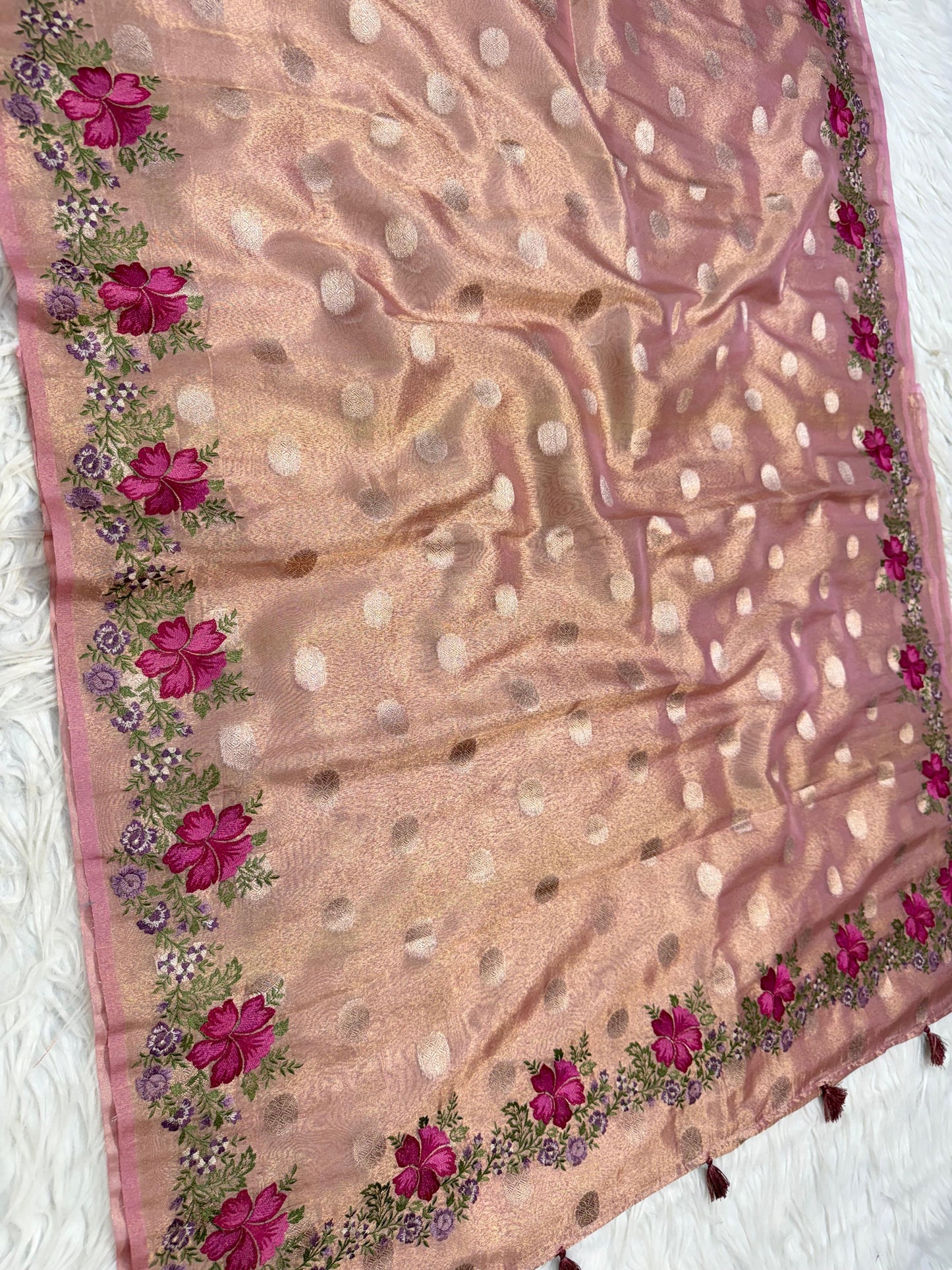 Banarasi Tissue embroidery saree