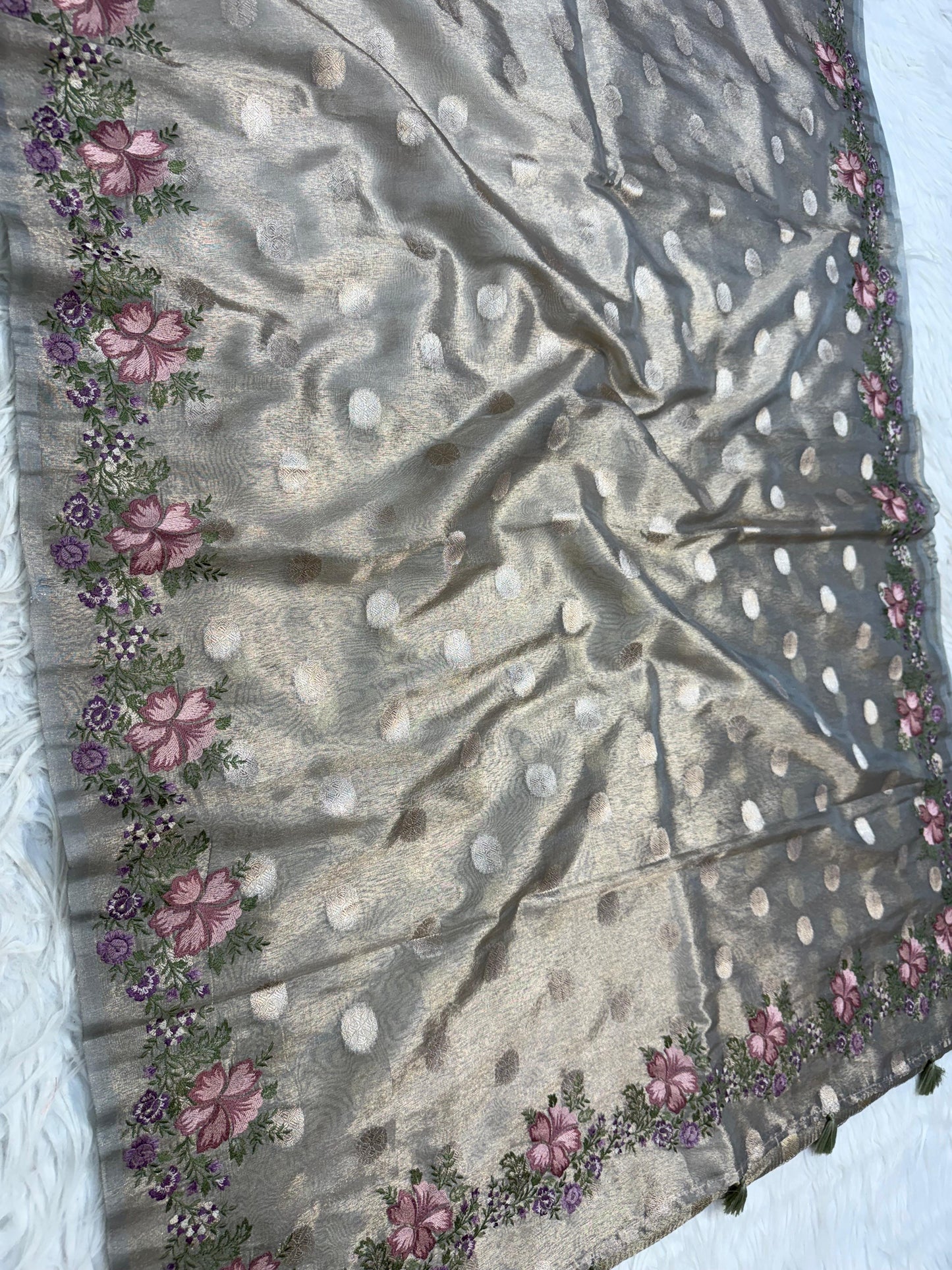 Banarasi Tissue embroidery saree