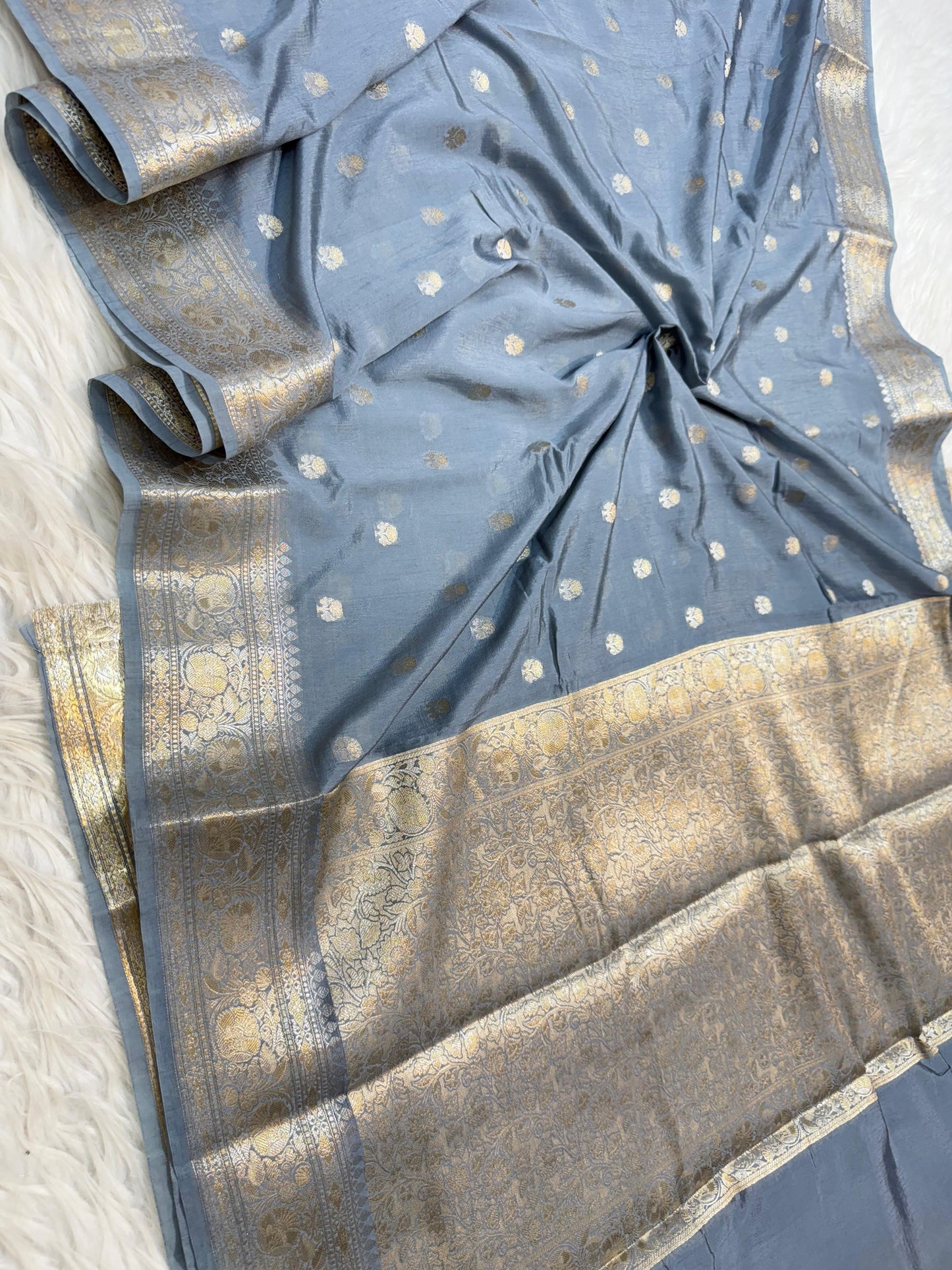 Raw mango Mina banarasi saree