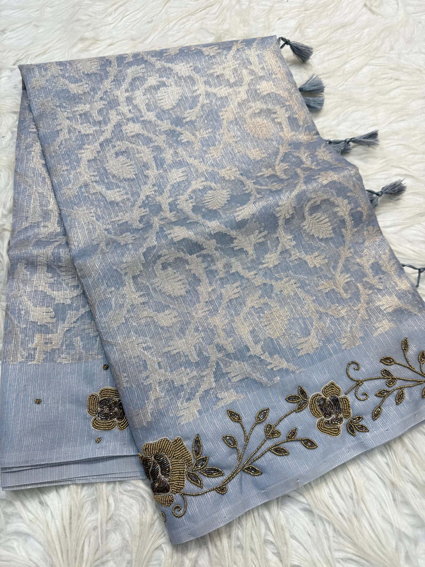 Tissue Kota handwork Banarasi Sarees