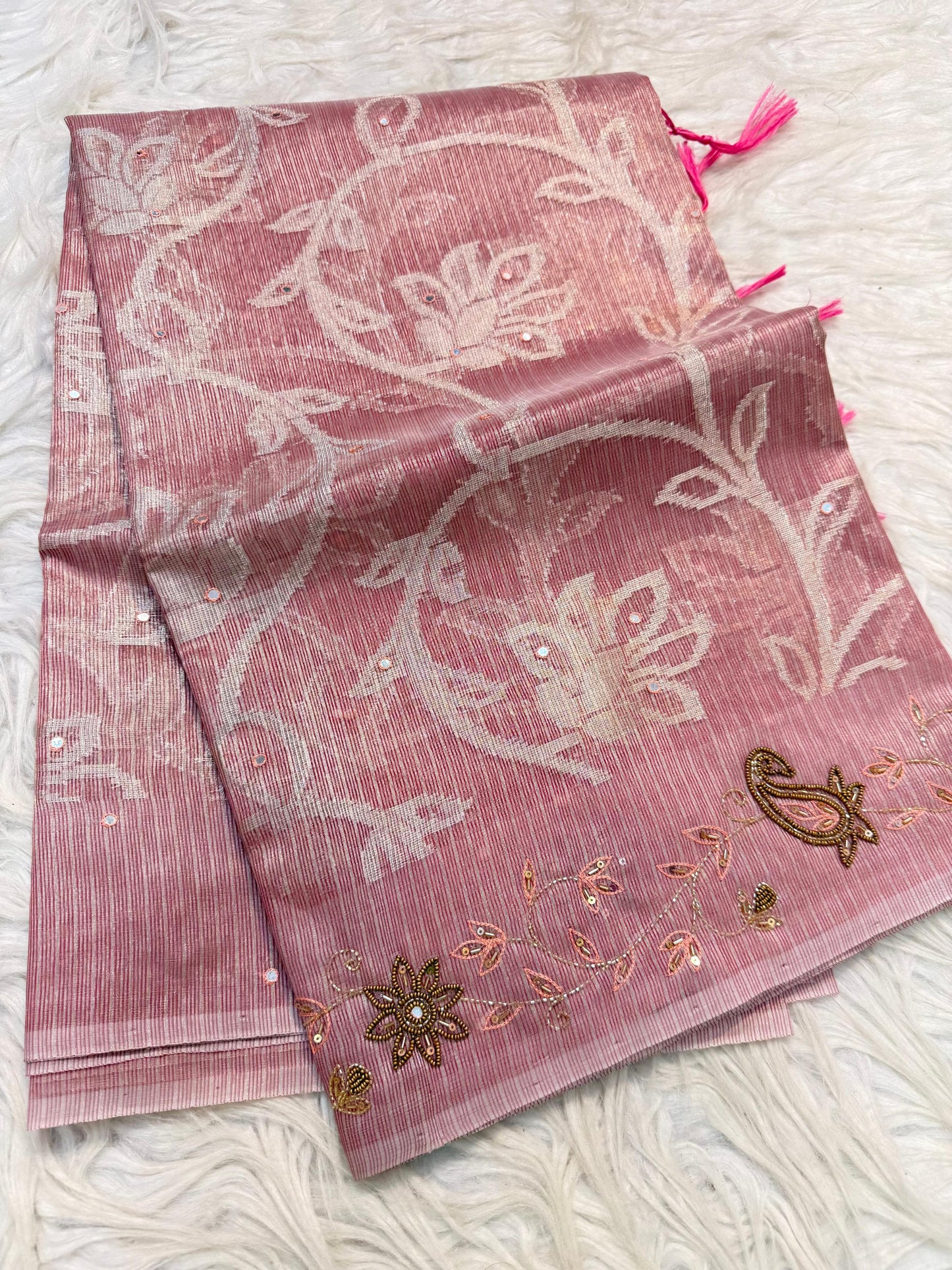 Tissue Kota handwork Banarasi Sarees