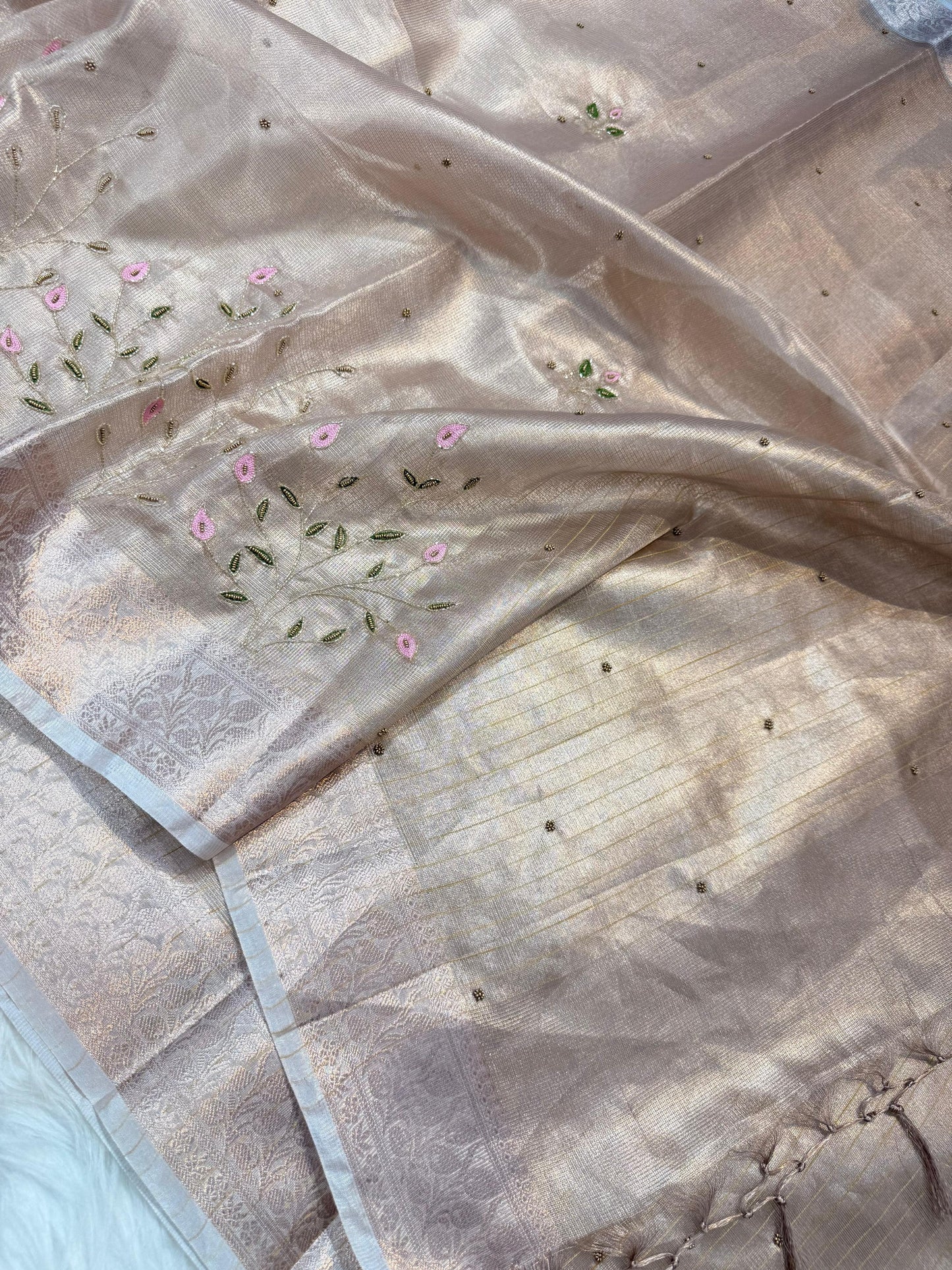 Tissue Kota handwork Banarasi Sarees