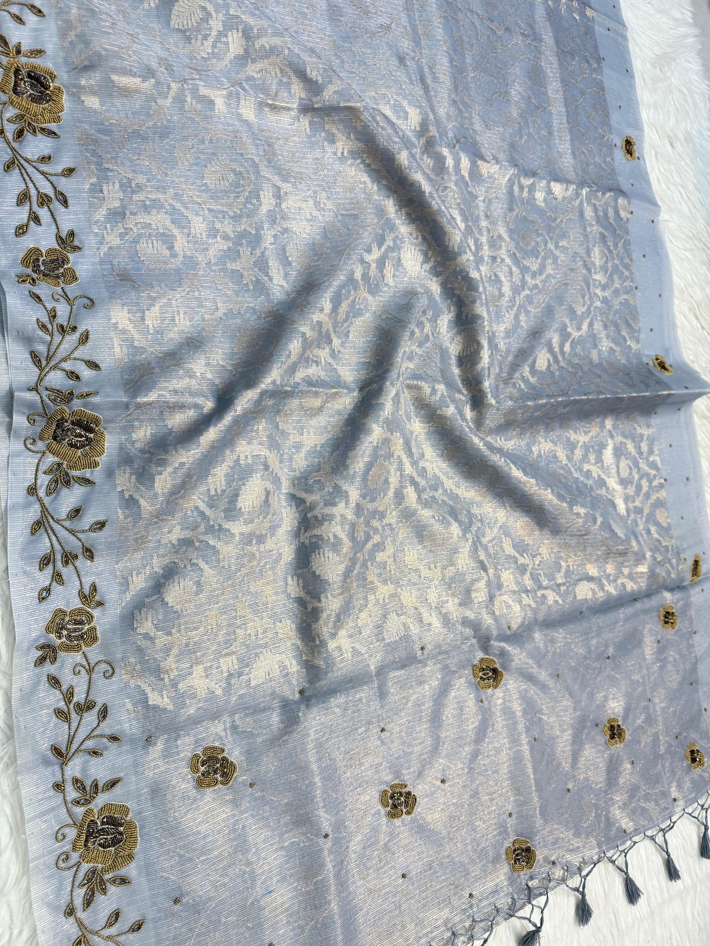 Tissue Kota handwork Banarasi Sarees