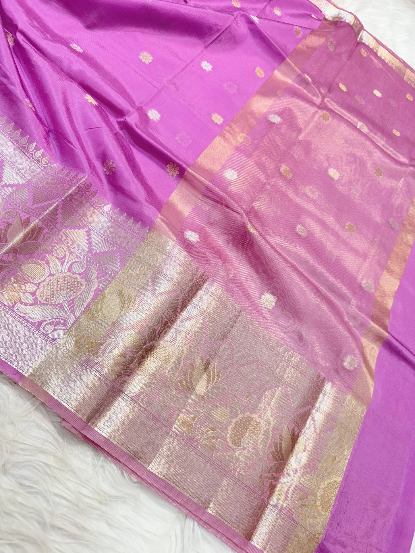 Raw mango banarasi saree