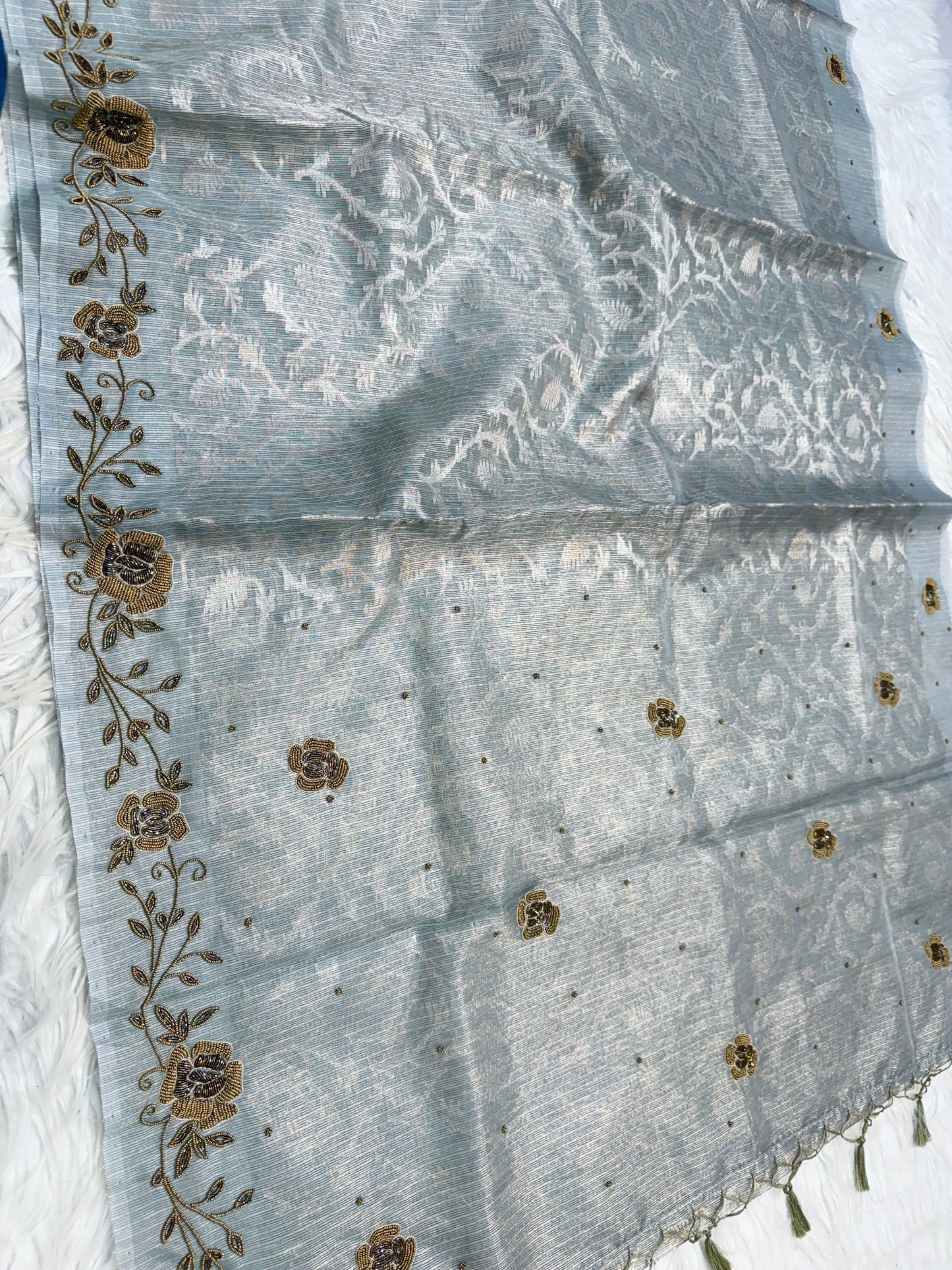 Tissue Kota handwork Banarasi Sarees