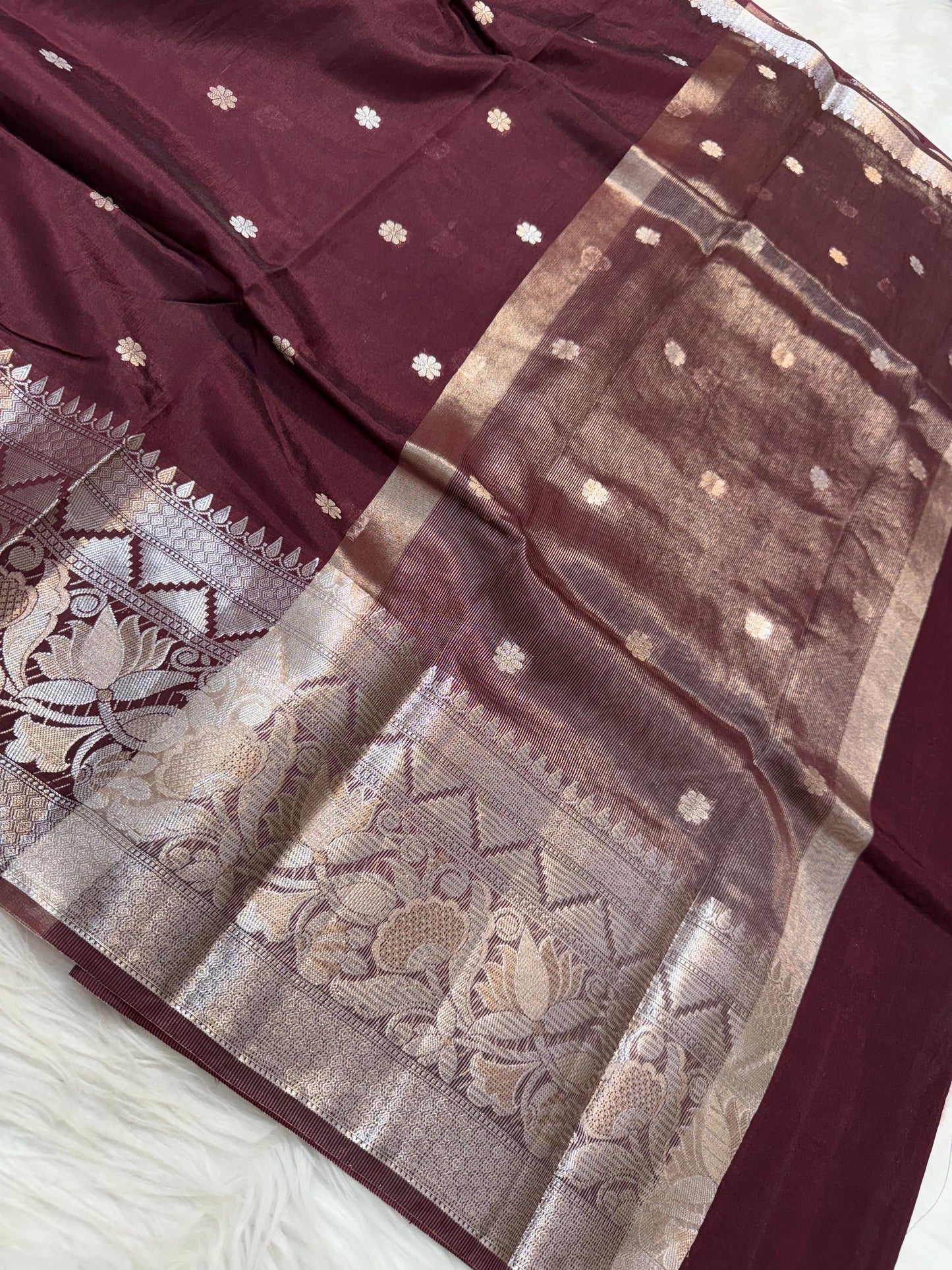 Banaras semi Raw mango banarasi saree