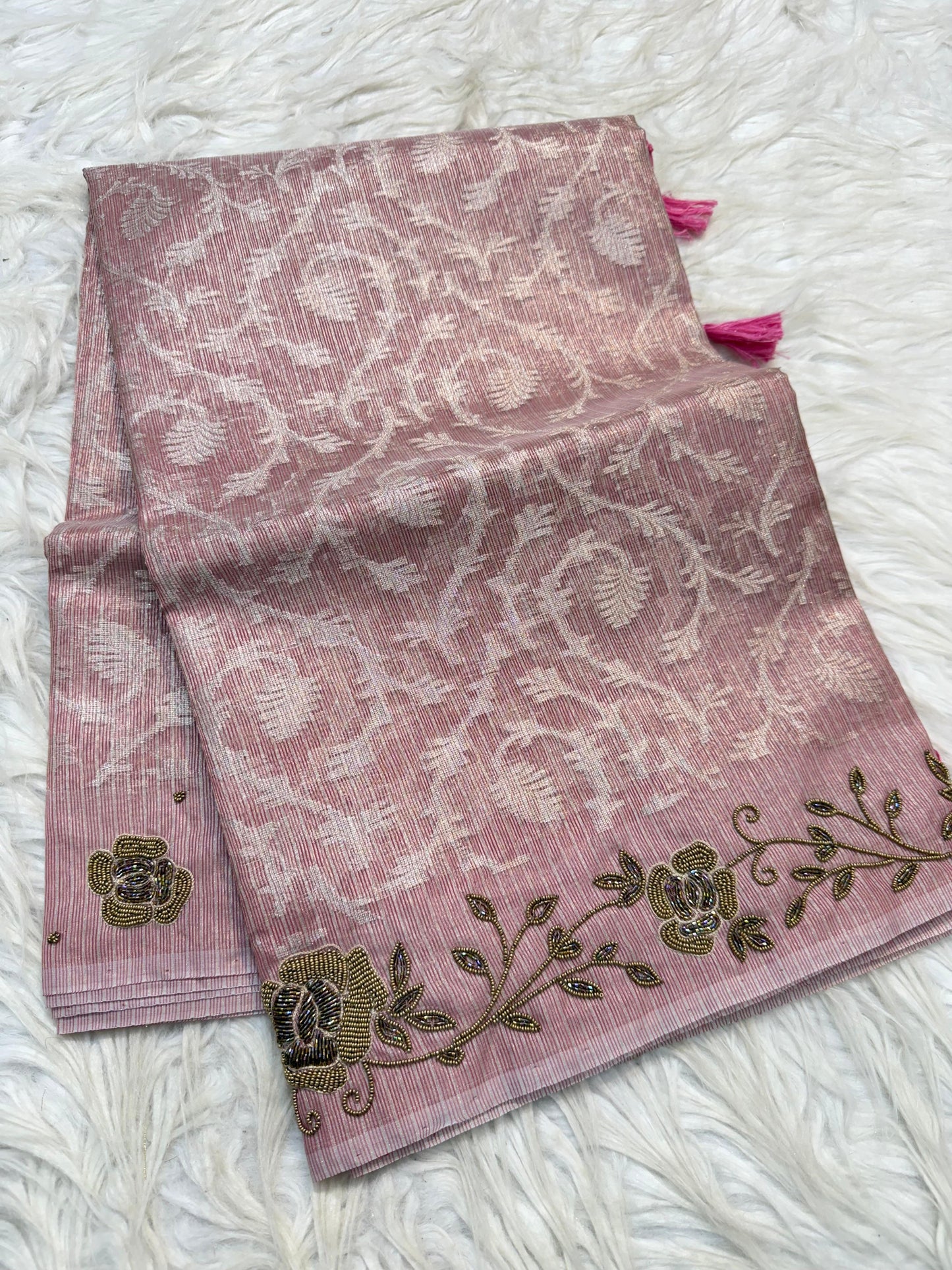 Tissue Kota handwork Banarasi Sarees