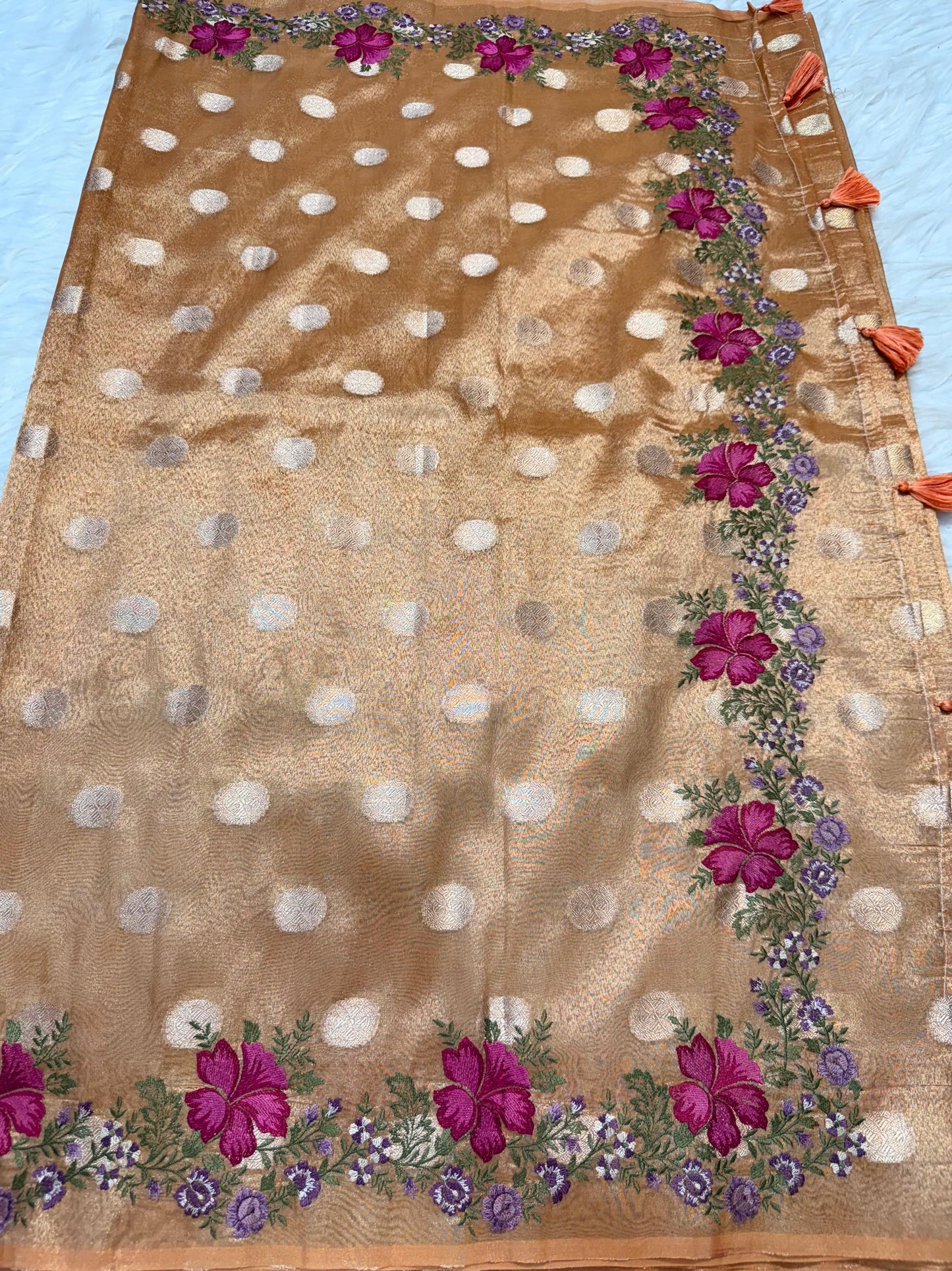 Banarasi Tissue embroidery saree
