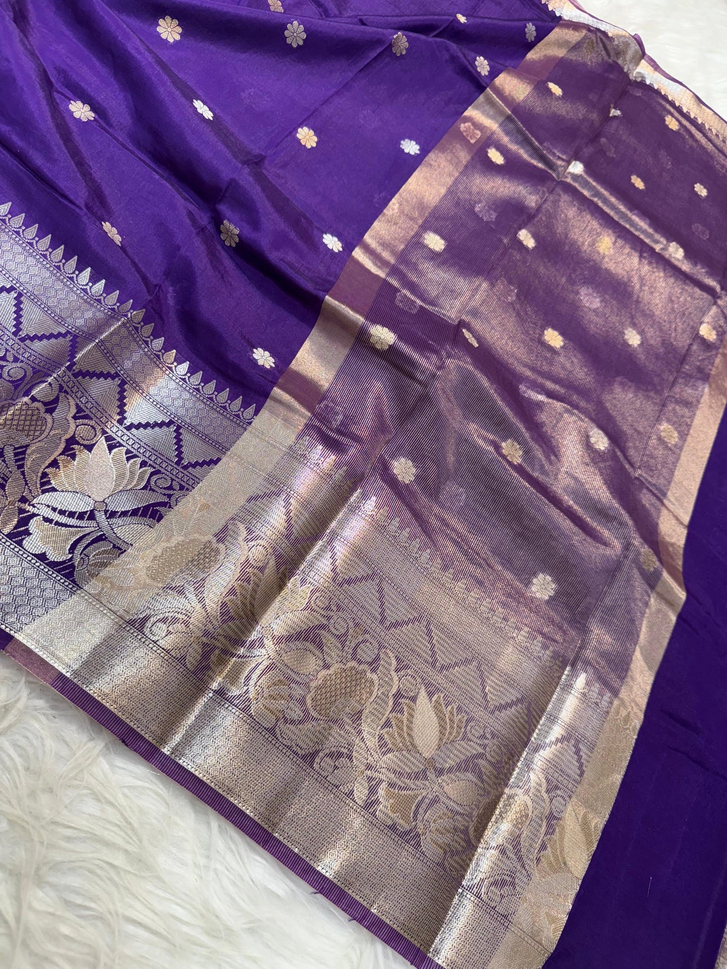 Raw mango banarasi saree
