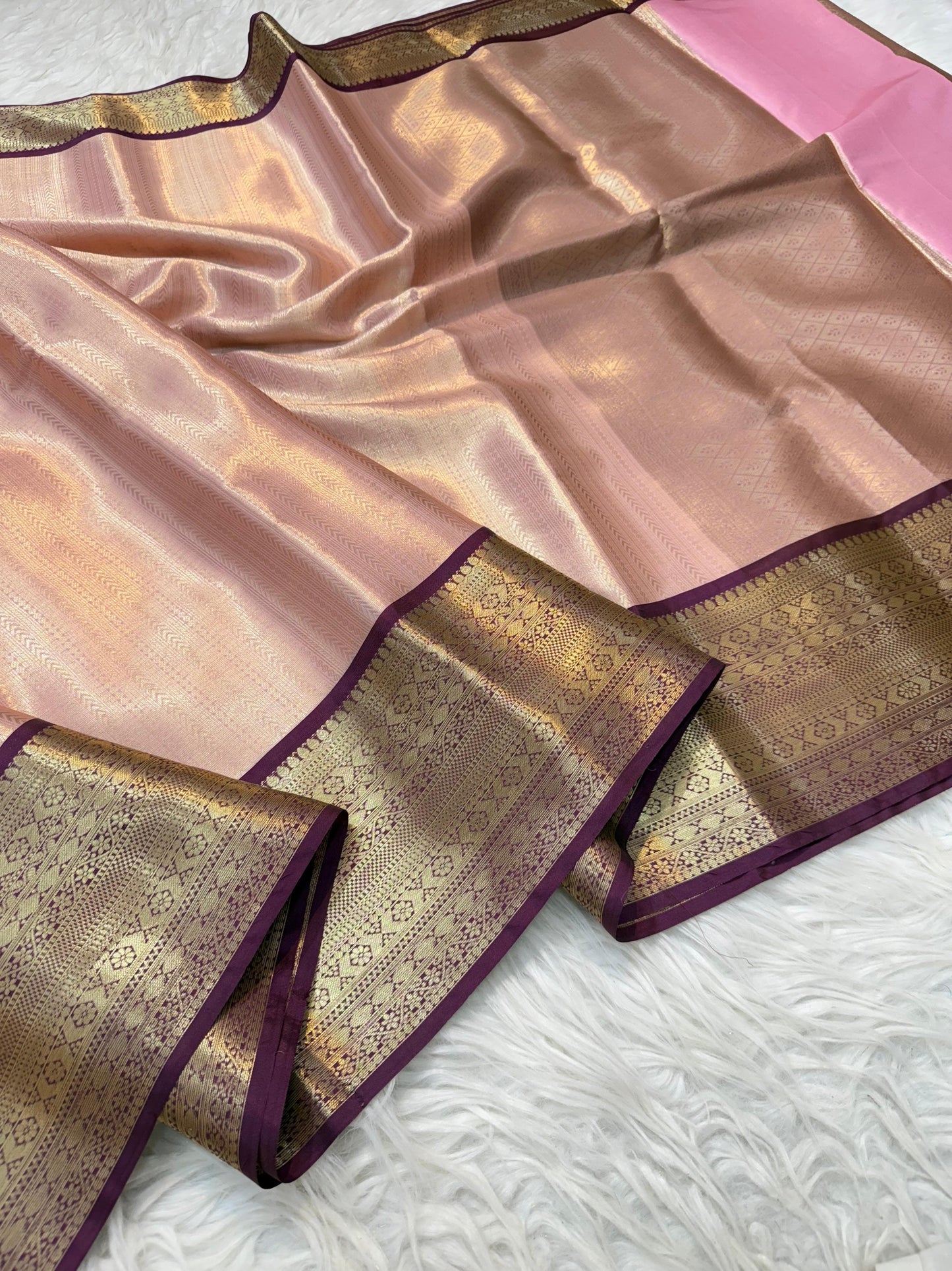 Banaras Semi kanchi brocade silk saree