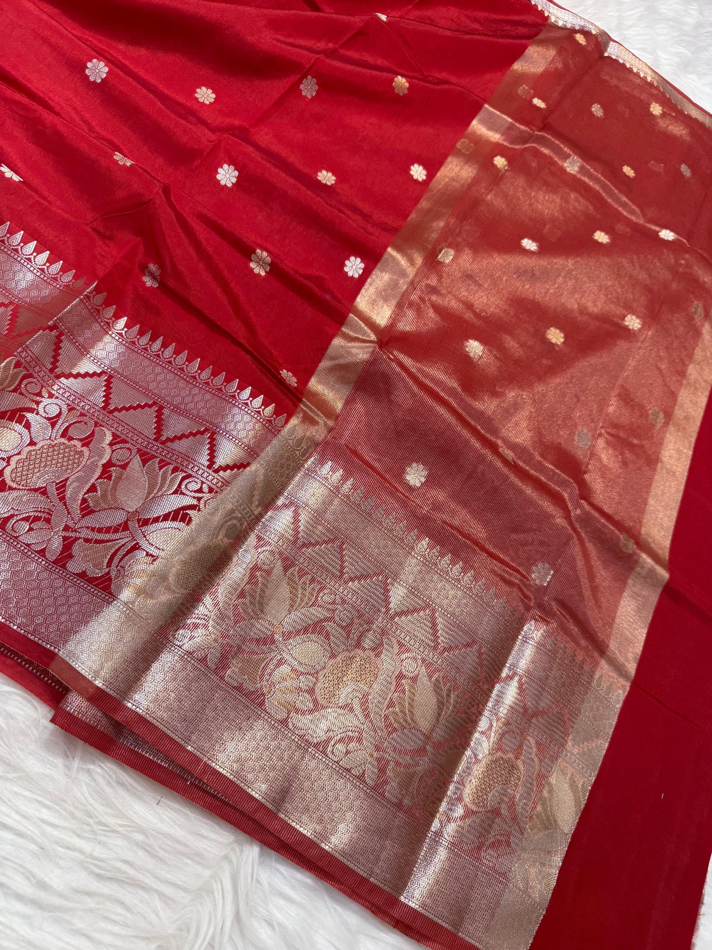 Raw mango banarasi saree