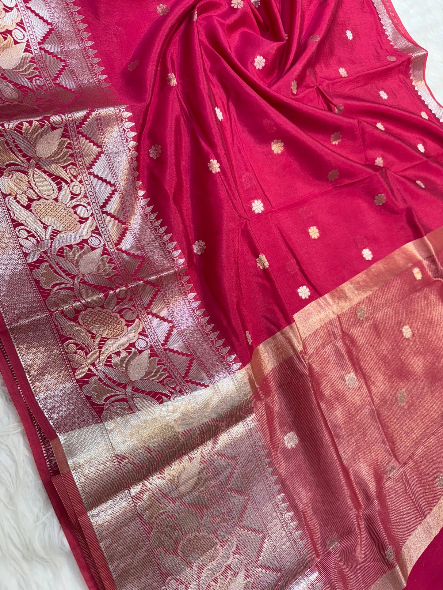 Raw mango banarasi saree