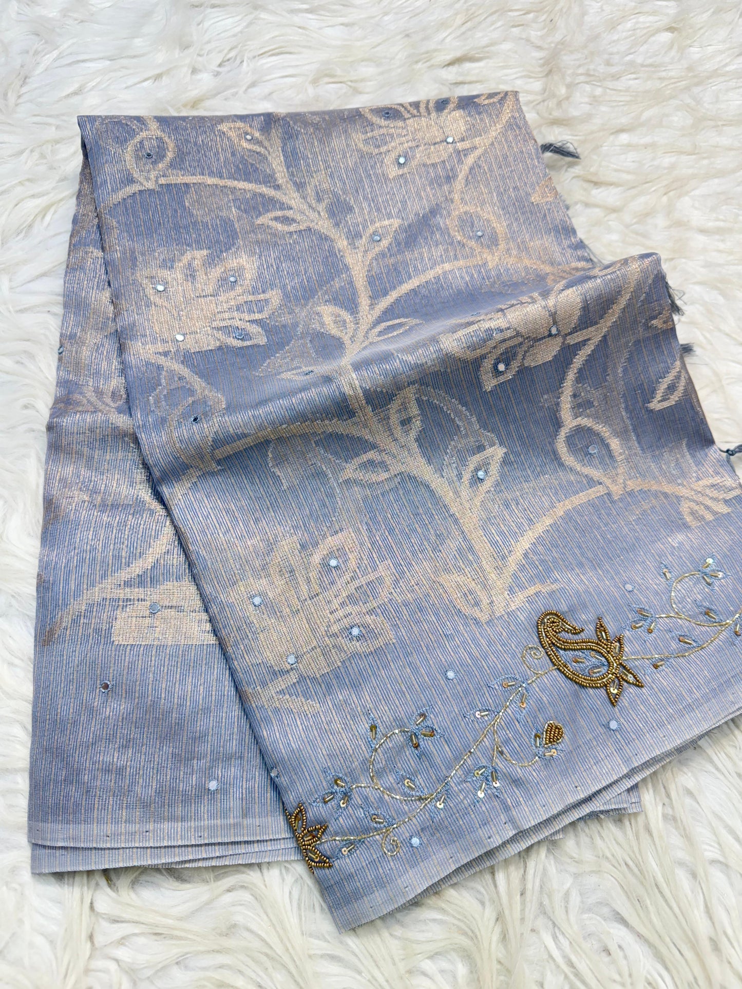 Tissue Kota handwork Banarasi Sarees