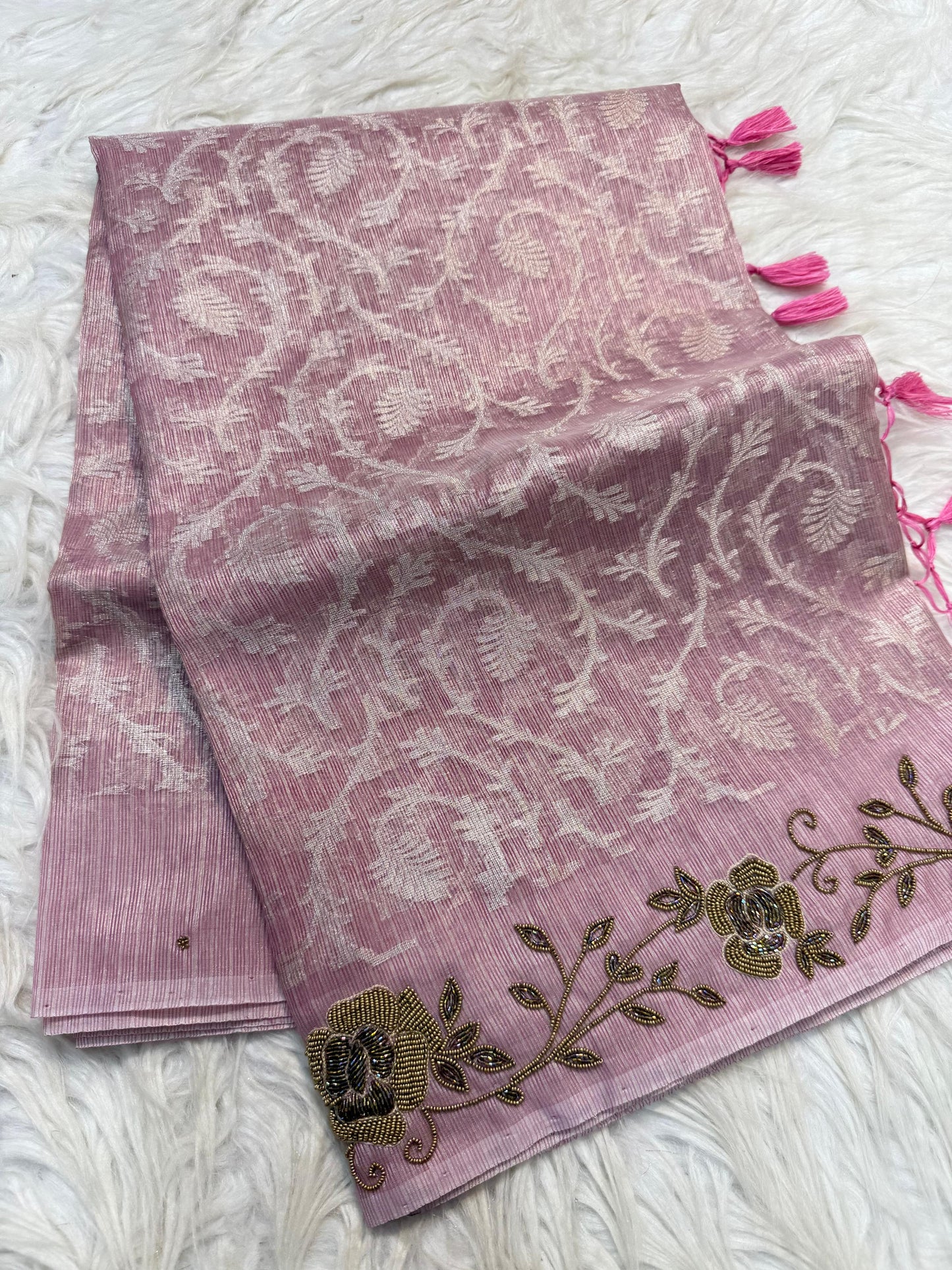 Tissue Kota handwork Banarasi Sarees