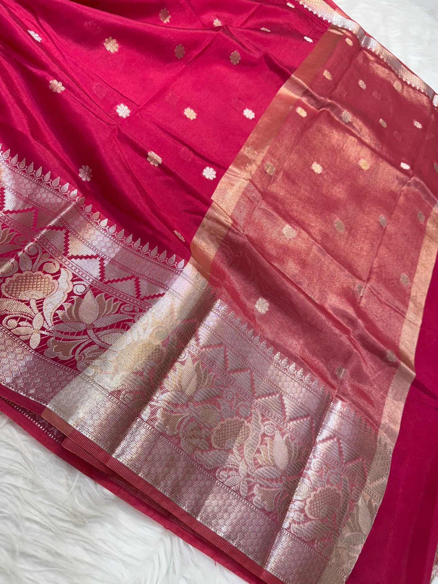 Raw mango banarasi saree