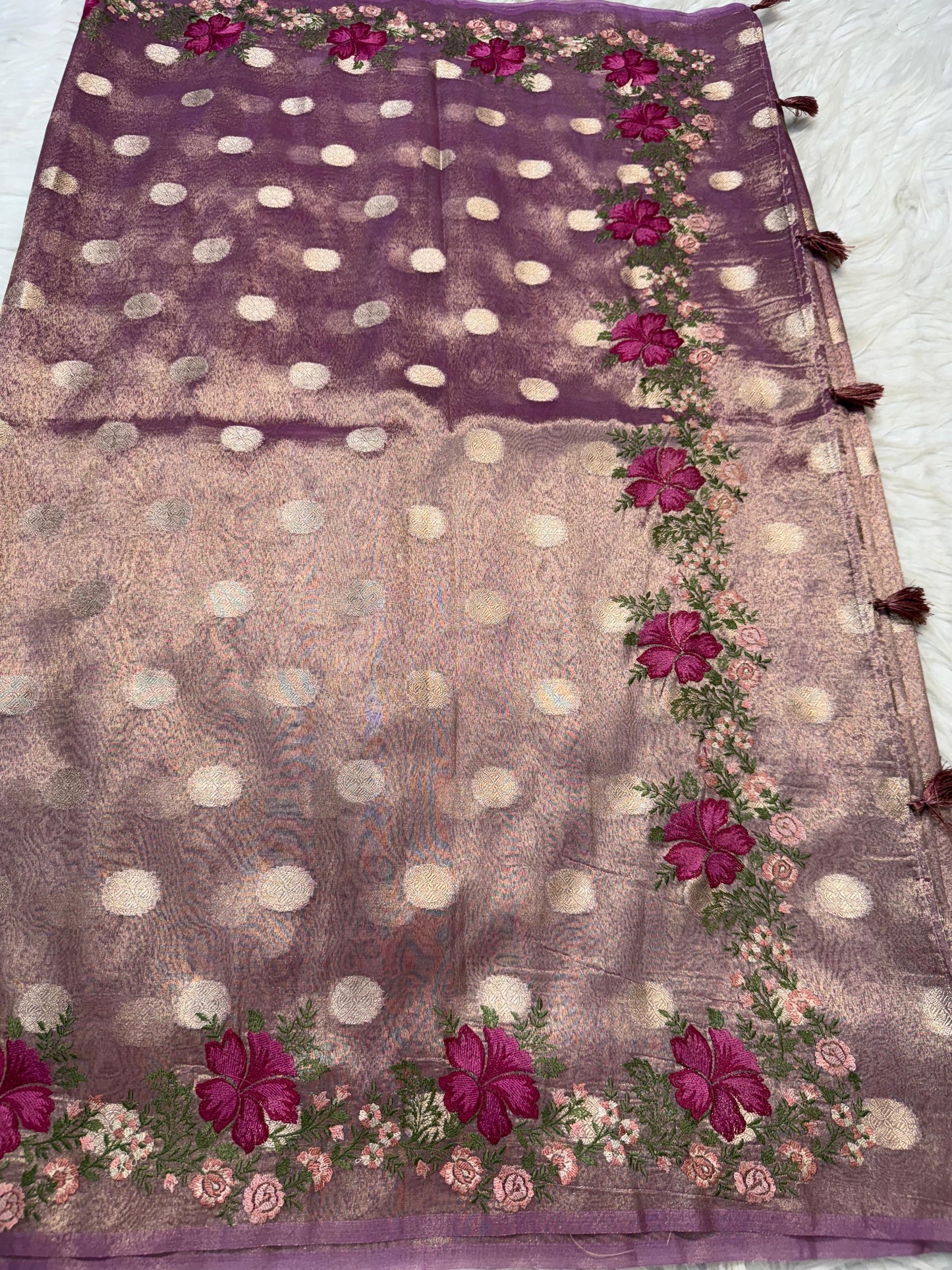 Banarasi Tissue embroidery saree