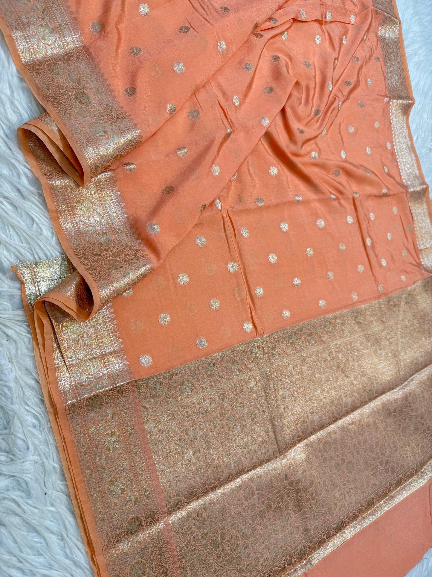 Raw mango Mina banarasi saree