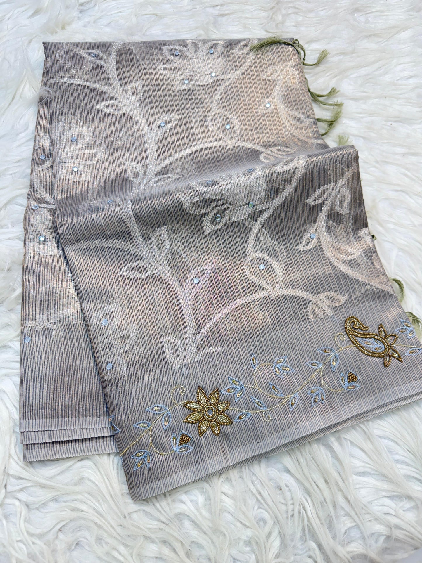 Tissue Kota handwork Banarasi Sarees
