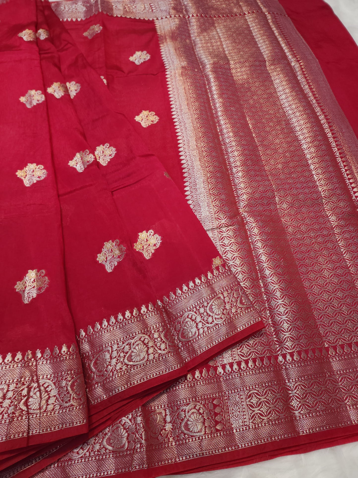 Raw mango banarasi saree