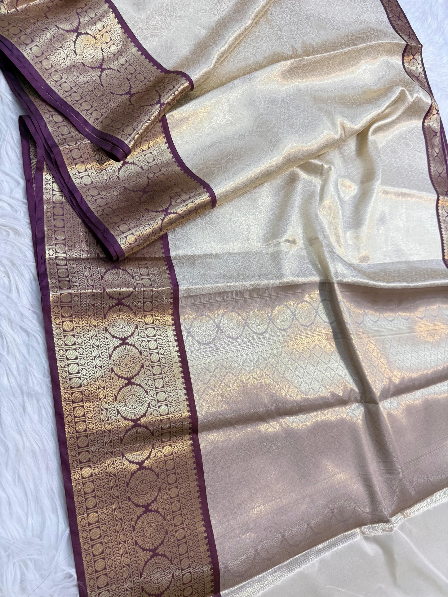 Banaras Semi kanchi brocade silk saree