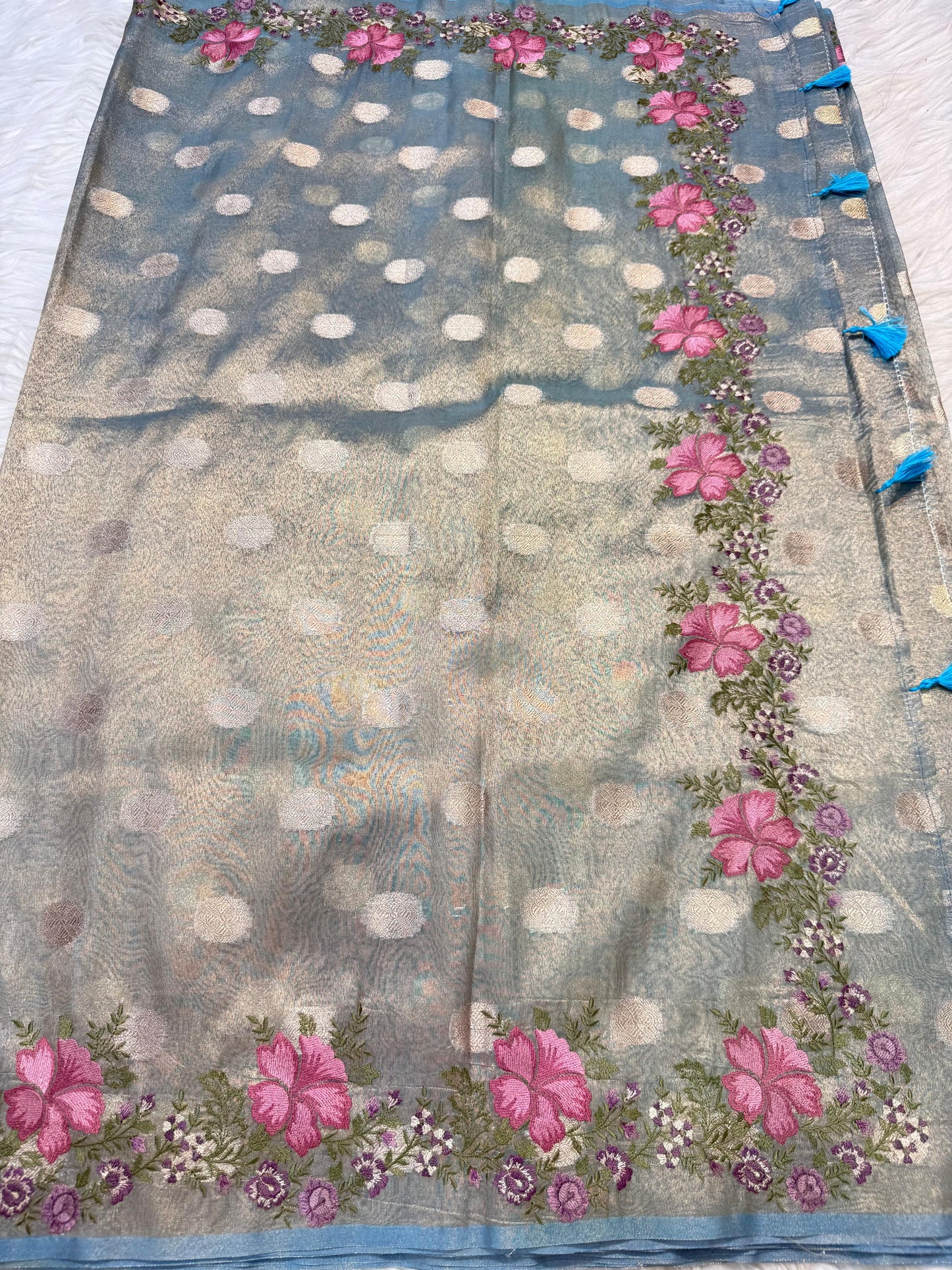 Banarasi Tissue embroidery saree
